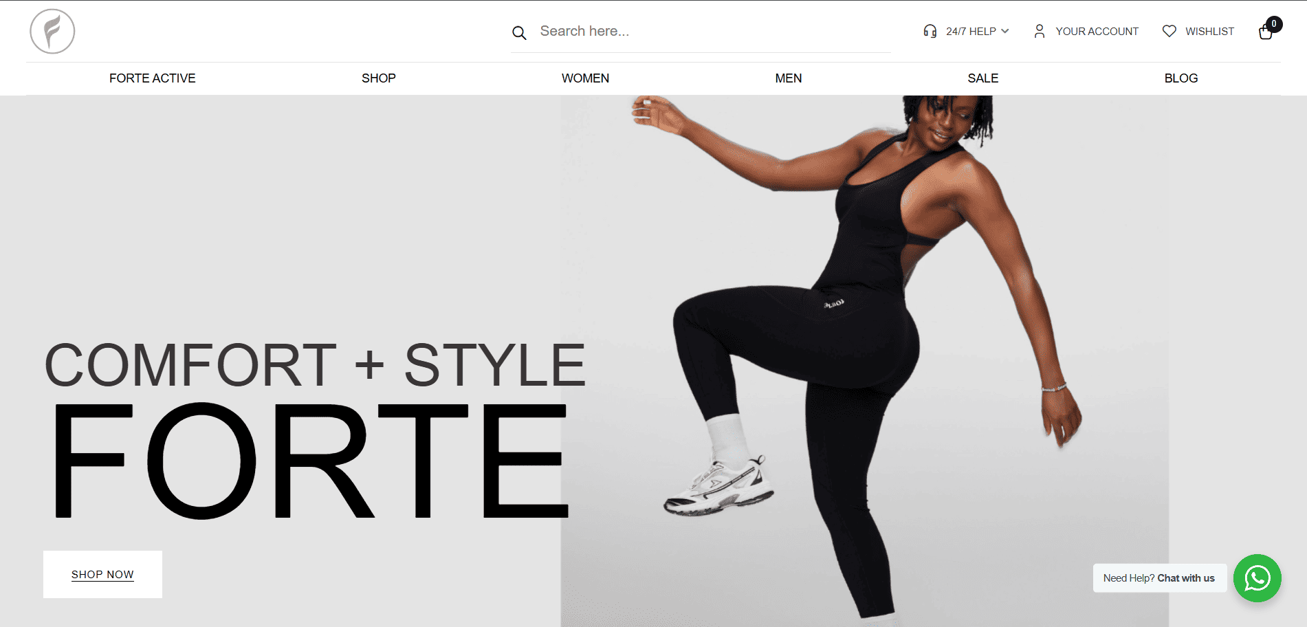 Landing page