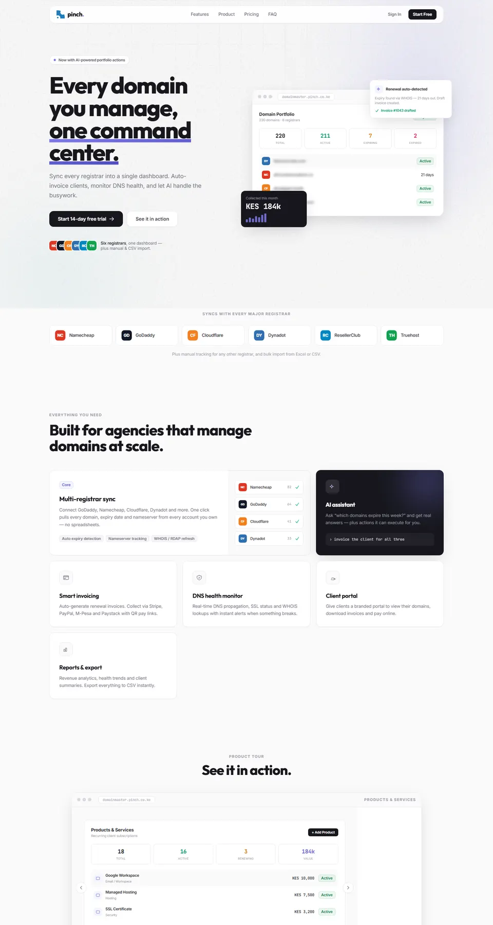DomainMaster home page