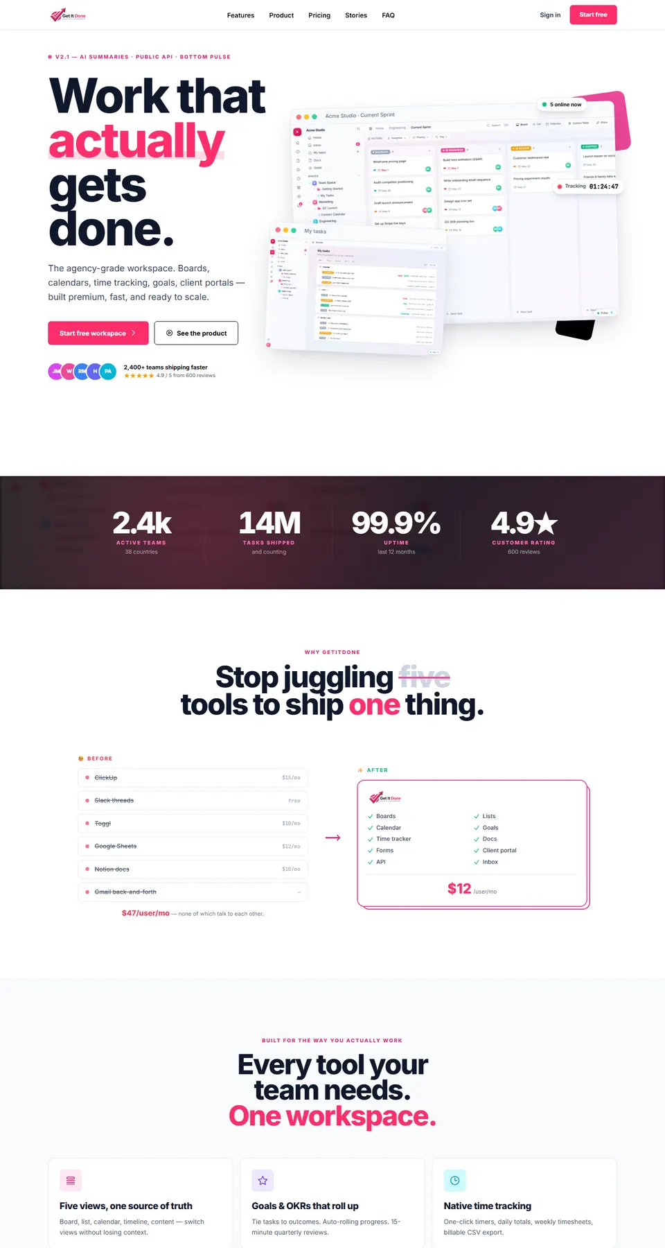 GetItDone home page