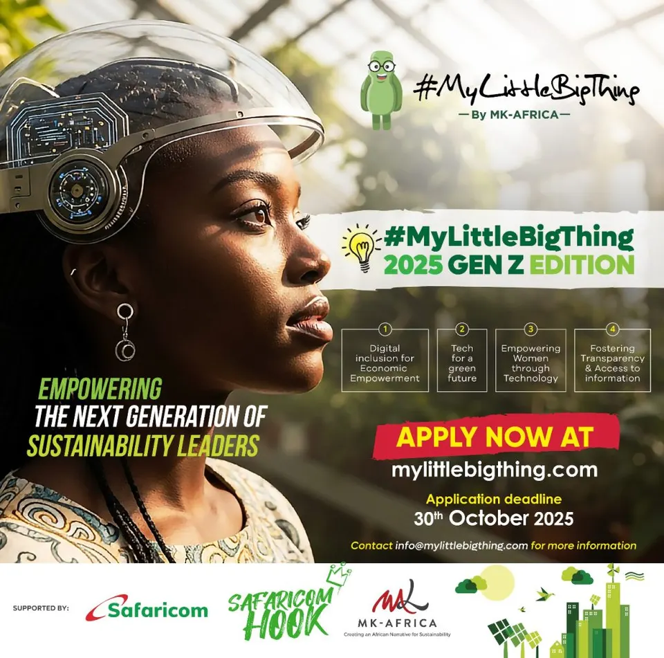 #MyLittleBigThing 2025 Gen Z Edition poster with a young woman in a high-tech helmet