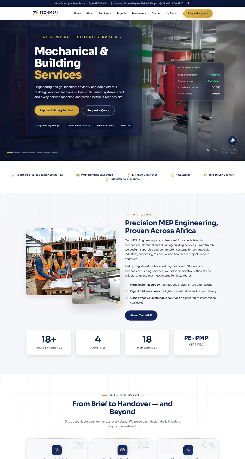 TechMEPi Engineering home page