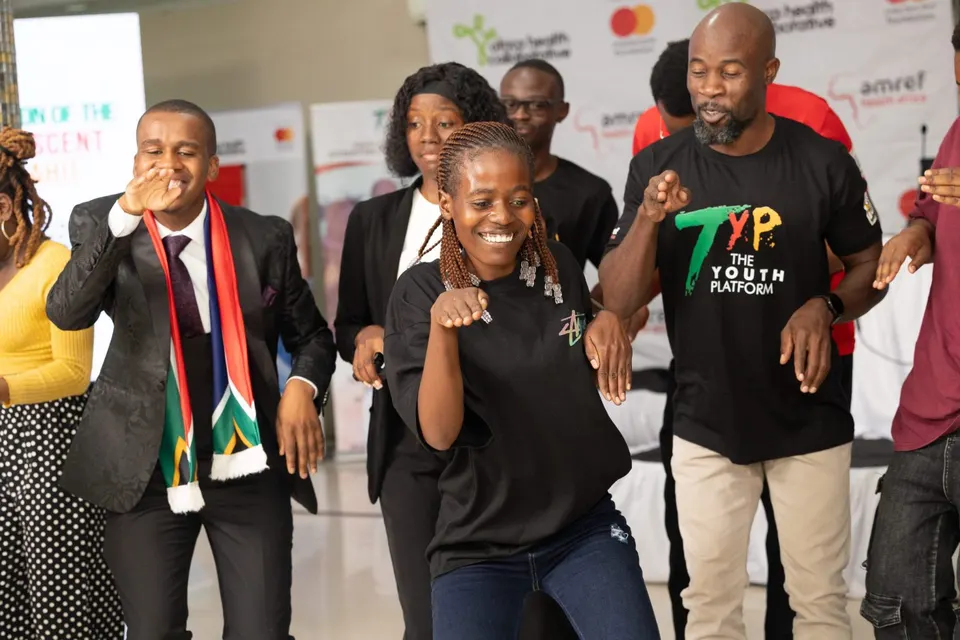Youth Platform members dancing at an event